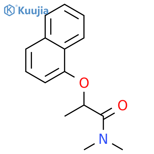 Propanamide,N,N-dimethyl-2-(1-naphthalenyloxy)- structure