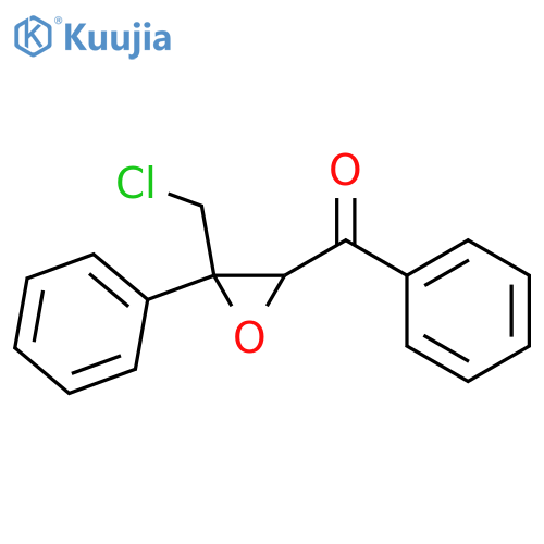 Methanone,[3-(chloromethyl)-3-phenyloxiranyl]phenyl-, trans- (9CI) structure