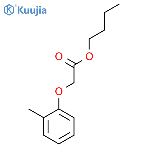 Acetic acid, (2-methylphenoxy)-, butyl ester structure