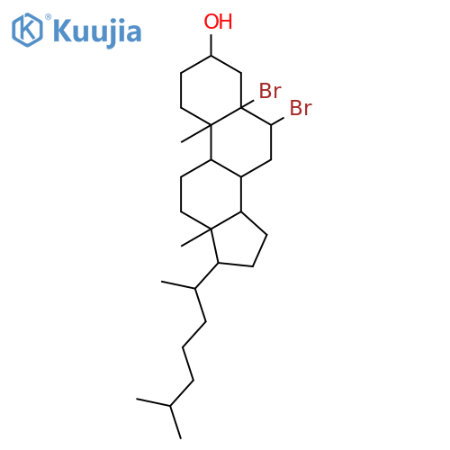 Cholestan-3-ol,5,6-dibromo-, (3b)- structure