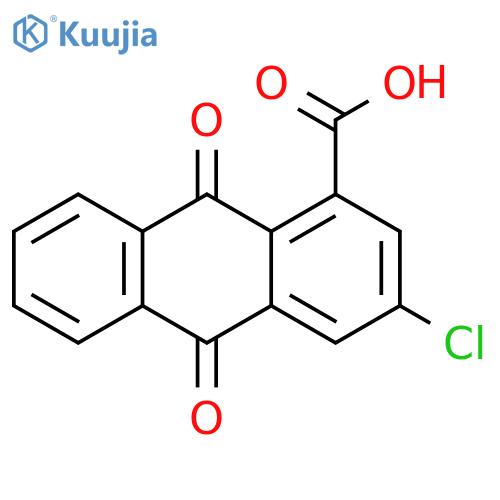 1-Anthracenecarboxylic acid, 3-chloro-9,10-dihydro-9,10-dioxo- structure