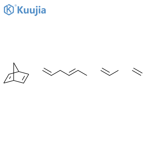 bicyclo[2.2.1]hepta-2,5-diene; ethene; (4E)-hexa-1,4-diene; prop-1-ene structure