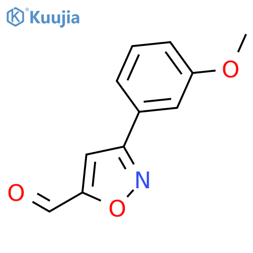 3-(3-methoxyphenyl)-1,2-oxazole-5-carbaldehyde structure