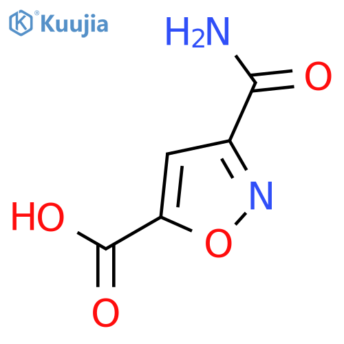 3-Carbamoyl-1,2-oxazole-5-carboxylic Acid structure
