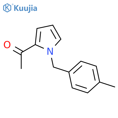 Ethanone, 1-[1-[(4-methylphenyl)methyl]-1H-pyrrol-2-yl]- structure