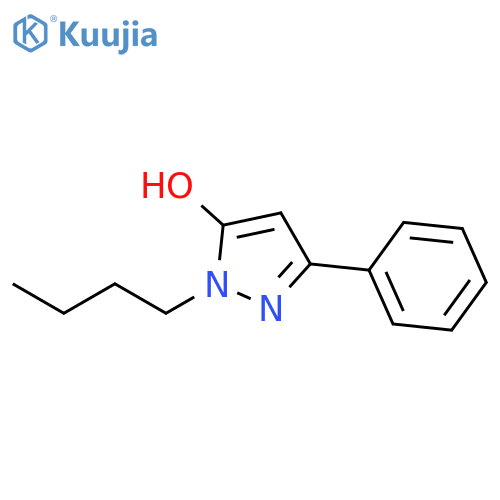 1-butyl-3-phenyl-1H-pyrazol-5-ol structure