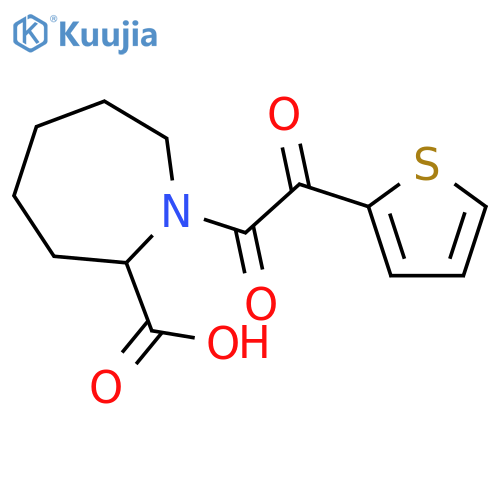 1H-Azepine-2-carboxylic acid, hexahydro-1-(oxo-2-thienylacetyl)- structure