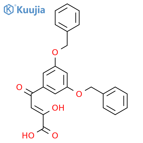 2-Butenoic acid, 4-[3,5-bis(phenylmethoxy)phenyl]-2-hydroxy-4-oxo- structure