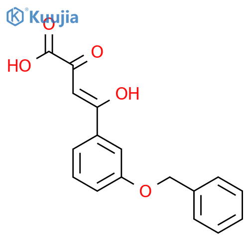 4-[3-(Benzyloxy)phenyl]-4-hydroxy-2-oxobut-3-enoic acid structure