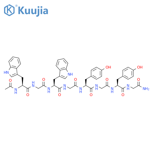 Glycinamide,N-acetyl-L-tryptophylglycyl-L-tryptophylglycyl-L-tyrosylglycyl-L-tyrosyl- structure