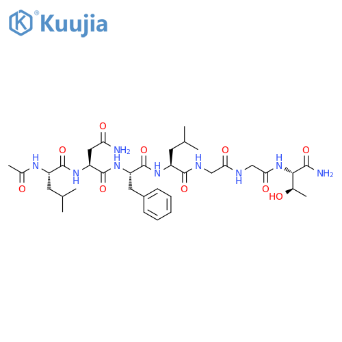 L-Threoninamide,N-acetyl-L-leucyl-L-asparaginyl-L-phenylalanyl-L-leucylglycylglycyl- structure