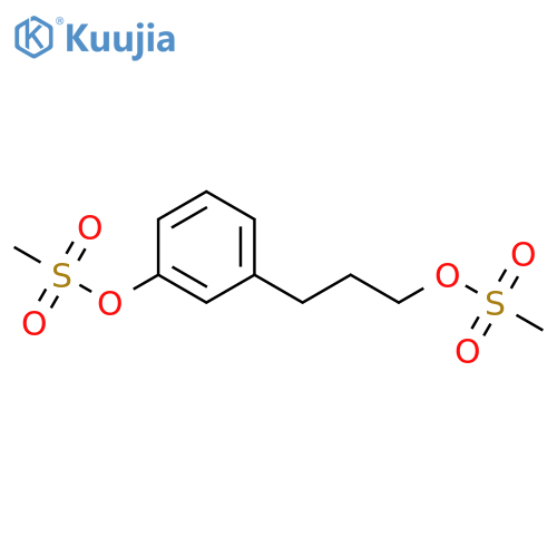 Benzenepropanol, 3-[(methylsulfonyl)oxy]-, methanesulfonate structure
