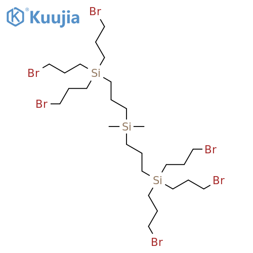 Silane, dimethylbis[3-[tris(3-bromopropyl)silyl]propyl]- structure