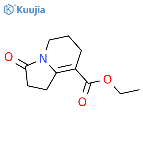 1,2,3,5,6,7-hexahydro-3-oxo-8-Indolizinecarboxylic acid ethyl ester structure