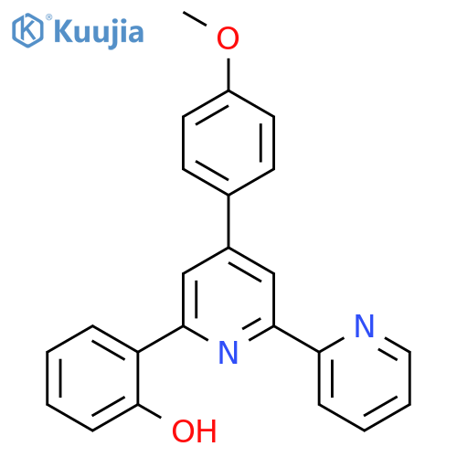 Phenol, 2-[4-(4-methoxyphenyl)[2,2'-bipyridin]-6-yl]- structure