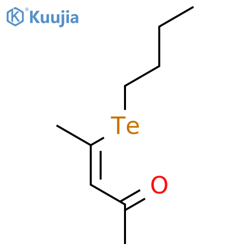 3-Penten-2-one, 4-(butyltelluro)-, (3Z)- structure