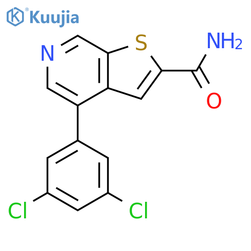 Thieno[2,3-c]pyridine-2-carboxamide, 4-(3,5-dichlorophenyl)- structure