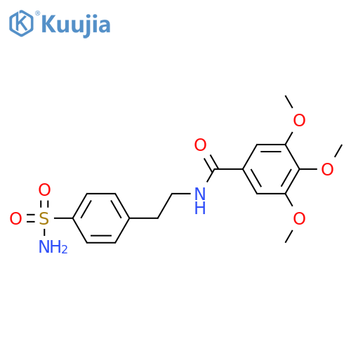 3,4,5-trimethoxy-N-(4-sulfamoylphenethyl)benzamide structure