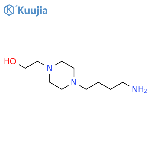2-[4-(4-aminobutyl)piperazin-1-yl]ethan-1-ol structure