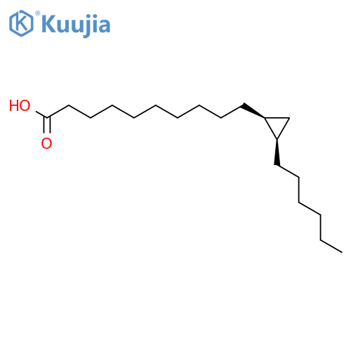 Cyclopropanedecanoic acid, 2-hexyl-, (1S,2R)- structure
