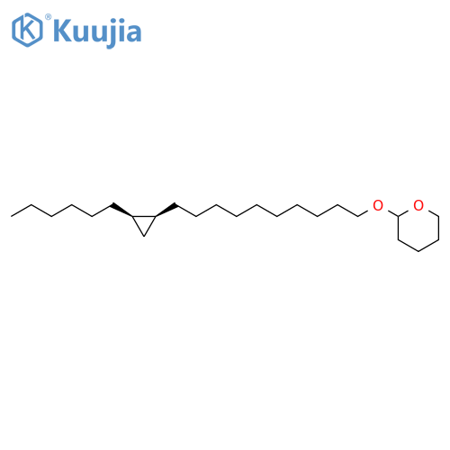 2H-Pyran, 2-[[10-[(1S,2R)-2-hexylcyclopropyl]decyl]oxy]tetrahydro- structure