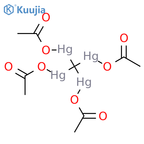Mercury,tetrakis(acetato-kO)-m4-methanetetrayltetra- (9CI) structure
