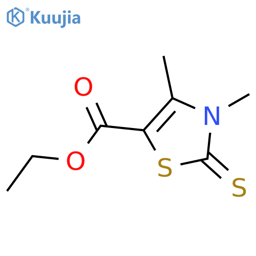 ethyl 3,4-dimethyl-2-thioxo-2,3-dihydro-1,3-thiazole-5-carboxylate structure
