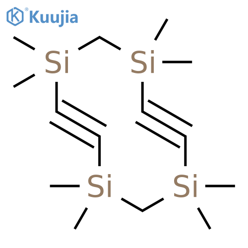 1,3,6,8-Tetrasilacyclodeca-4,9-diyne, 1,1,3,3,6,6,8,8-octamethyl- structure