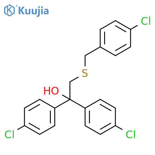 2-[(4-CHLOROBENZYL)SULFANYL]-1,1-BIS(4-CHLOROPHENYL)-1-ETHANOL structure
