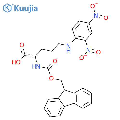 N-alpha-Fmoc-Ndelta-2,4-dinitrophenyl-L-ornithine structure