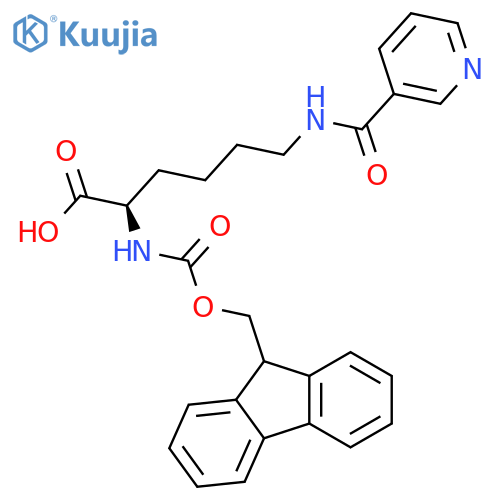 Fmoc-d-lys(nic)-oh structure