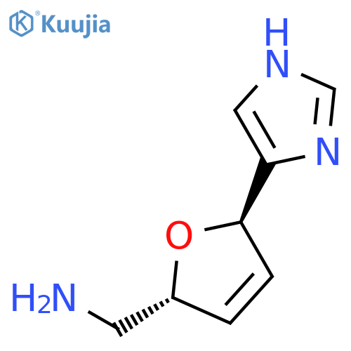 2-Furanmethanamine, 2,5-dihydro-5-(1H-imidazol-4-yl)-, (2R,5R)- structure
