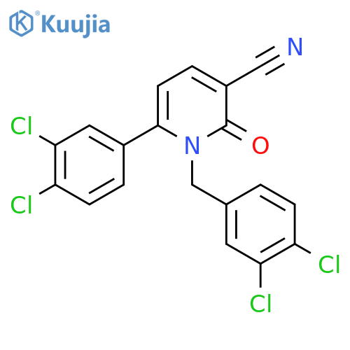 1-(3,4-Dichlorobenzyl)-6-(3,4-dichlorophenyl)-2-oxo-1,2-dihydro-3-pyridinecarbonitrile structure