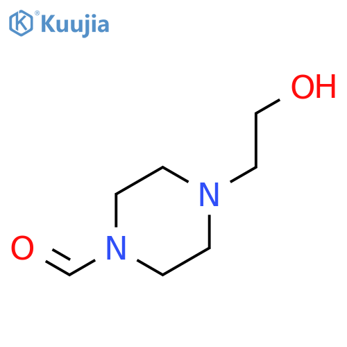 4-(2-Hydroxyethyl)piperazine-1-carbaldehyde structure