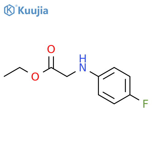 Ethyl (4-fluorophenyl)aminoacetate structure