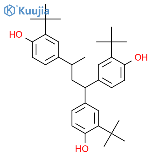 Phenol,4,4',4''-(1-methyl-1-propanyl-3-ylidene)tris[2-(1,1-dimethylethyl)- structure