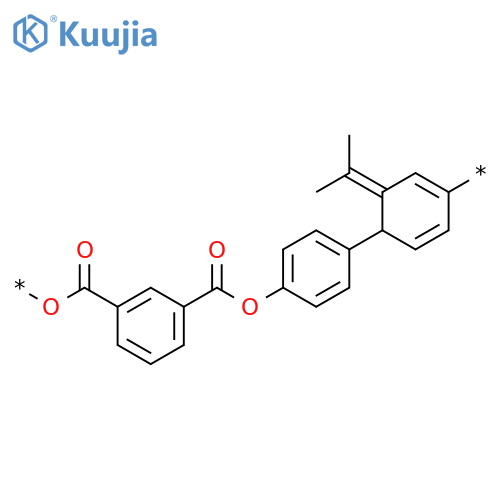 Poly[oxycarbonyl-1,3-phenylenecarbonyloxy-1,4-phenylene(1-methylethylidene)-1,4-phenylene] structure