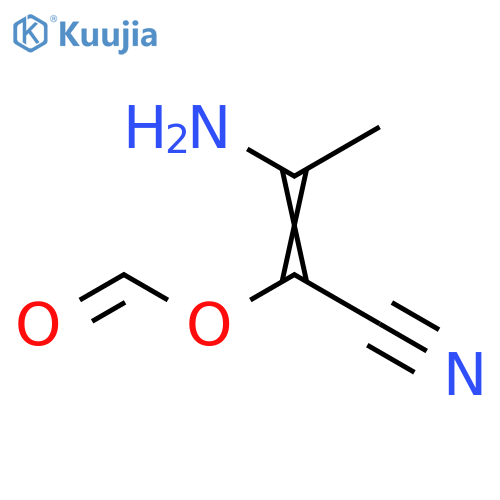 2-Butenenitrile, 3-amino-2-(formyloxy)- structure