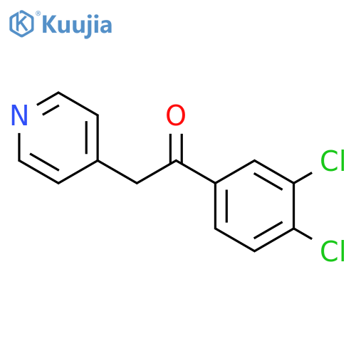Ethanone, 1-(3,4-dichlorophenyl)-2-(4-pyridinyl)- structure