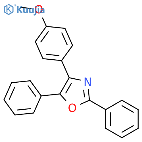 Oxazole, 4-(4-methoxyphenyl)-2,5-diphenyl- structure