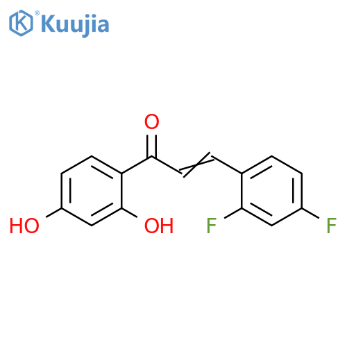 2-Propen-1-one, 3-(2,4-difluorophenyl)-1-(2,4-dihydroxyphenyl)- structure