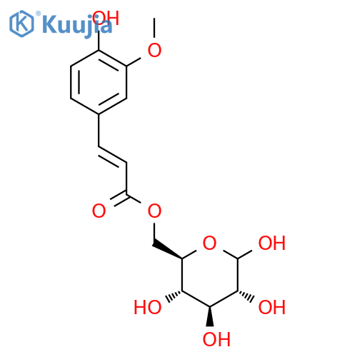 [(2R,3S,4S,5R)-3,4,5,6-Tetrahydroxyoxan-2-yl]methyl (E)-3-(4-hydroxy-3-methoxyphenyl)prop-2-enoate structure