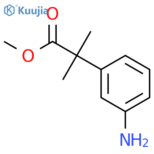 methyl 2-(3-aminophenyl)-2-methylpropanoate structure