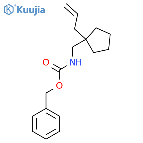 benzyl N-{[1-(prop-2-en-1-yl)cyclopentyl]methyl}carbamate structure