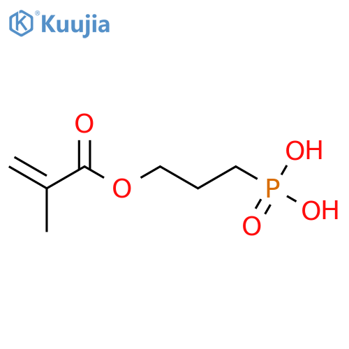 2-Propenoic acid, 2-methyl-, 3-phosphonopropyl ester structure