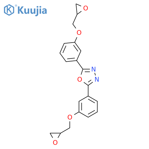 2,5-Bis[3-(oxiran-2-ylmethoxy)phenyl]-1,3,4-oxadiazole structure
