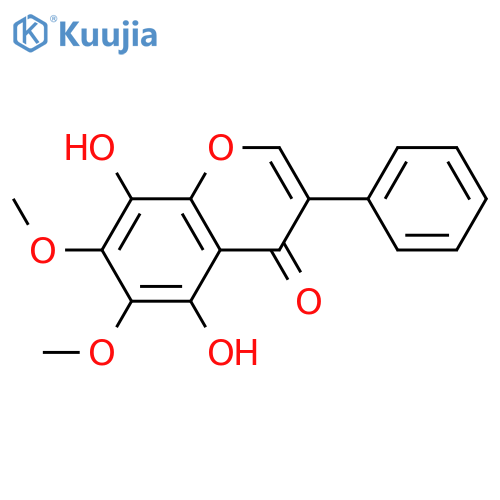 5,6,7,8-Tetrahydroxyisoflavone; 6,7-Di-Me ether structure