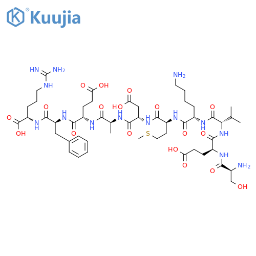 L-Arginine, L-seryl-L-a-glutamyl-L-valyl-L-lysyl-L-methionyl-L-a-aspartyl-L-alanyl-L-a-glutamyl-L-phenylalanyl- structure