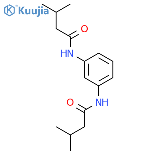 Butanamide, N,N'-1,3-phenylenebis[3-methyl- structure