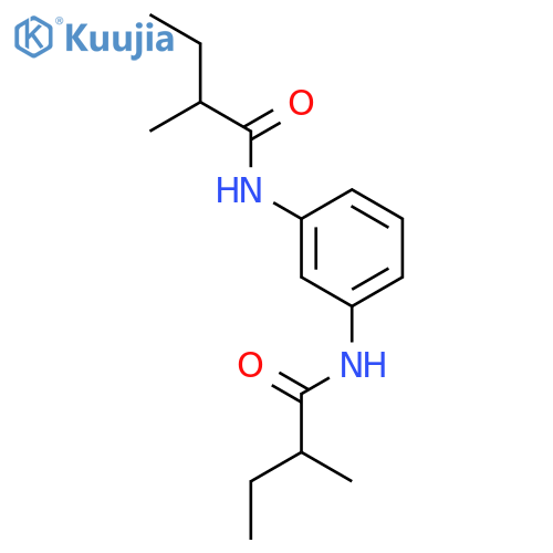 Butanamide, N,N'-1,3-phenylenebis[2-methyl- structure